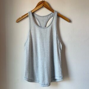 lululemon Long Distance Running Tank Heathered Hail Size 4